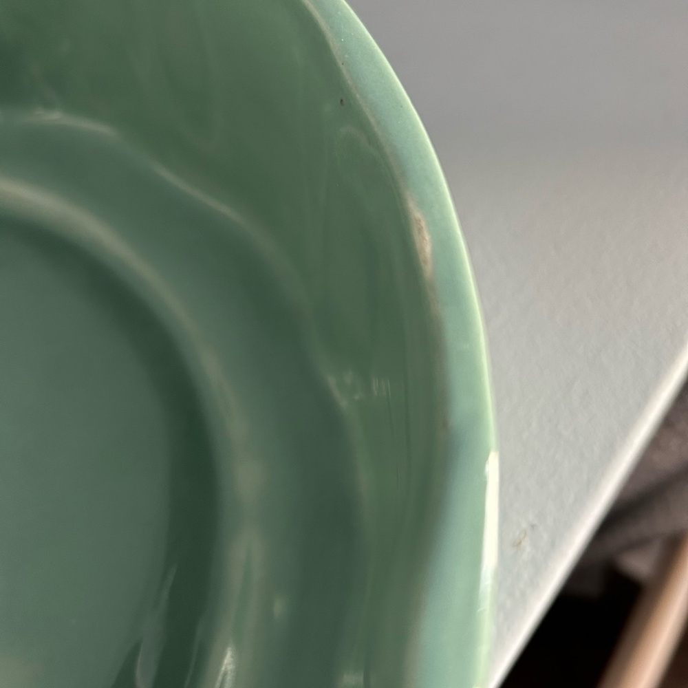 Vintage MCM  Haeger Green Ceramic Bowl - Picture 3 of 8